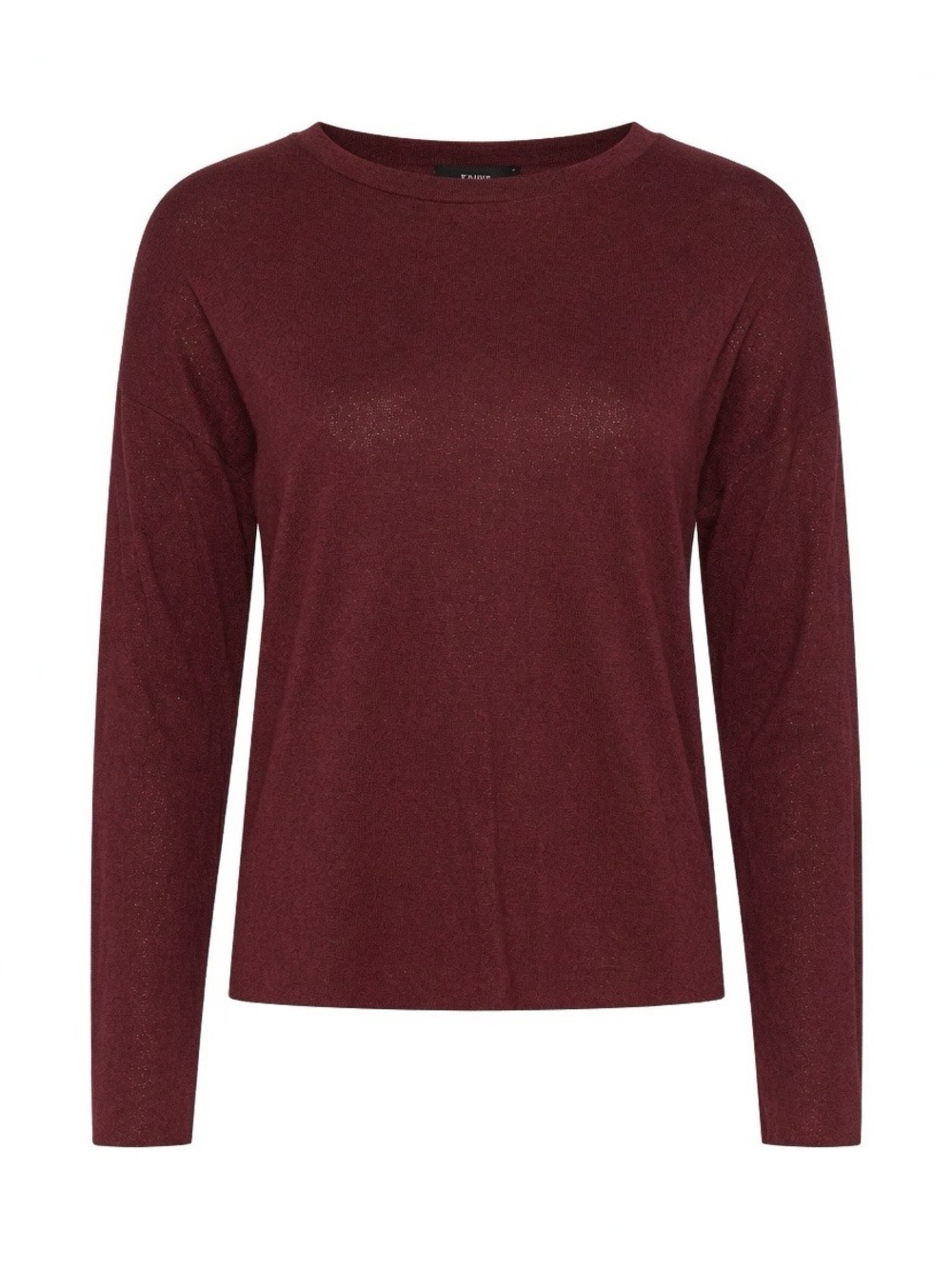 Forever 21 Long Sleeve Crewneck Top - Wine